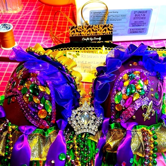 Mardi Gras Festival Bralette - Picture 5 of 12